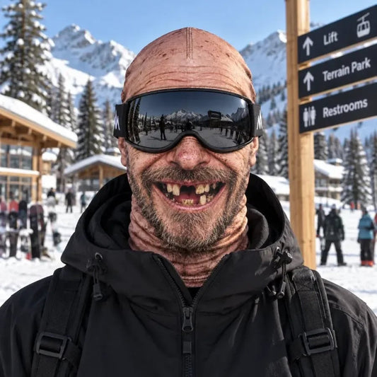 🎿 Realistische Ski- & Snowboard-Maske – Lustige Sturmhaube im neuen Weihnachtsmann-Elfen-Design 🎅
